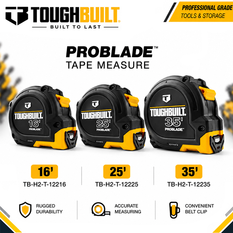 Série TOUGHBUILT 16ft/25ft/35f - Stanley Tape 25Ft avis et prix